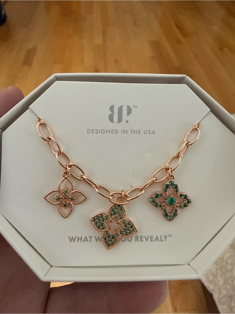 BP “Always Triple Booked” Clover Necklace